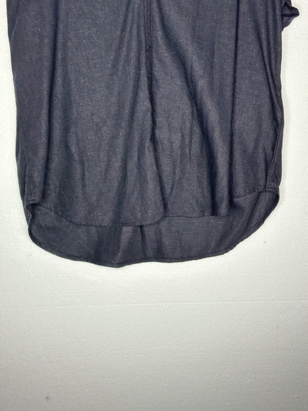 DKNY Pure Black Dolman Sleeve V-Neck Blouse Top Size Small L - Picture 4 of 8